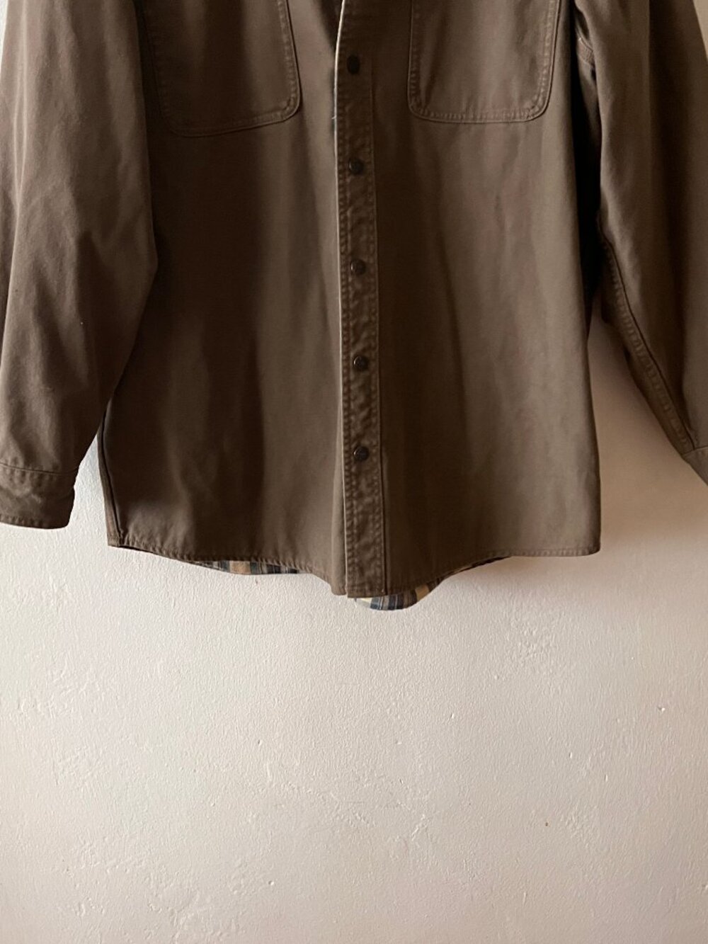 Vintage L.L. Bean Green Cotton Jacket, Men's Large - Picture 4 of 10